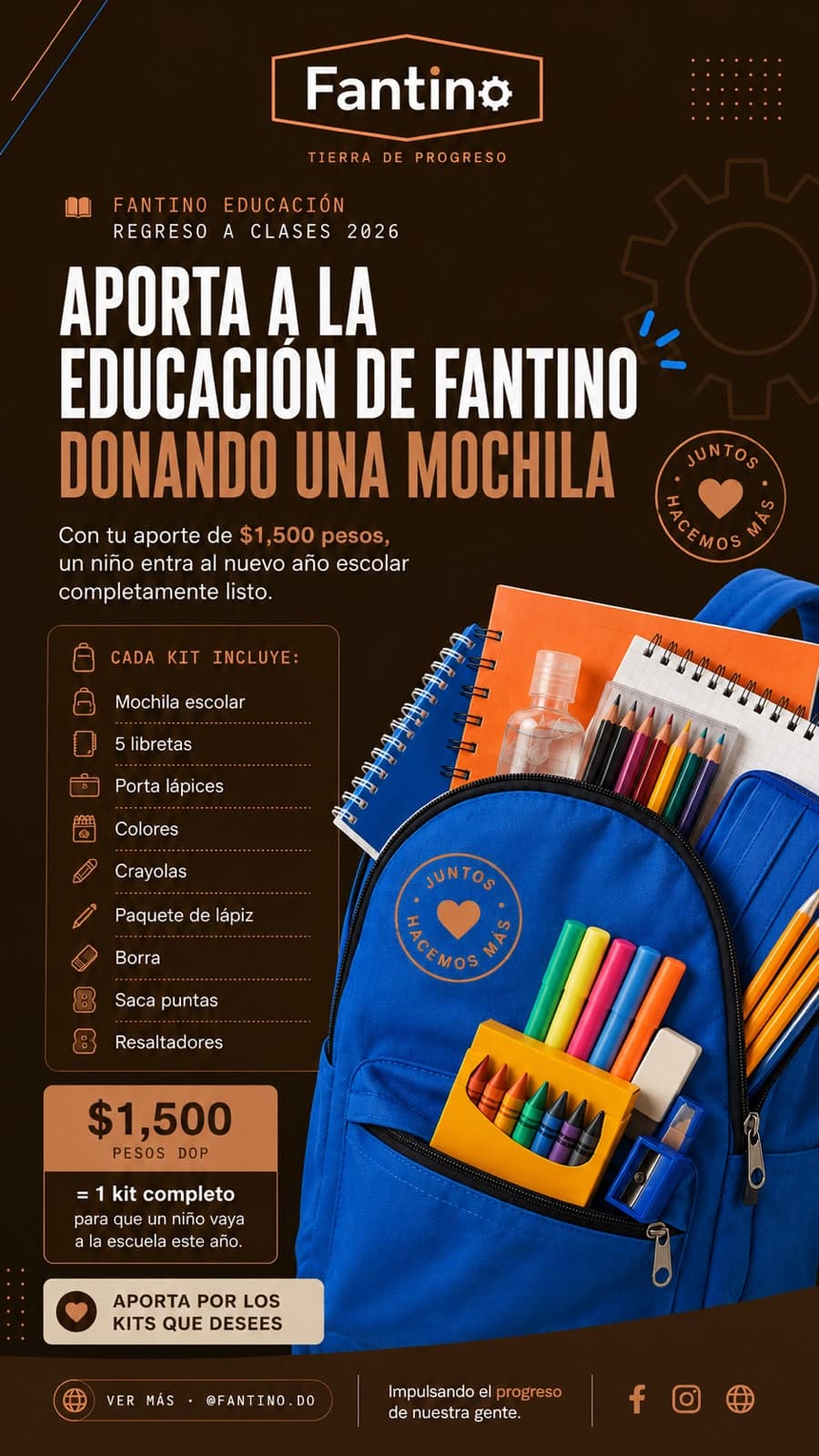 Regreso a Clases 2026 · Fantino Educación